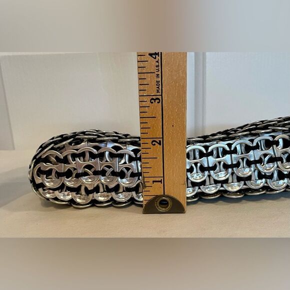 Upcycled Soda Pop Top Wristlet‎ Clutch Black Lining Ecofriendly Upcycled Unique - Picture 6 of 7